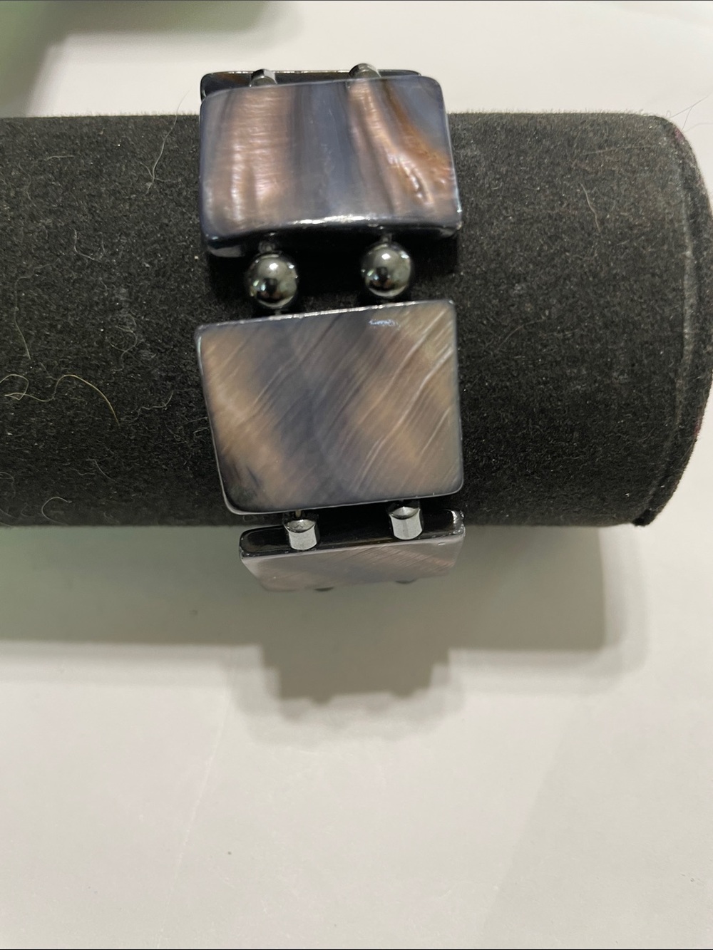 Premium Black and Gray Square Link Smart Bracelet. 9/6/6/2